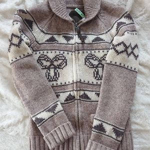 TNA wool zipper sweater